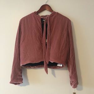 Reformation velvet jacket L